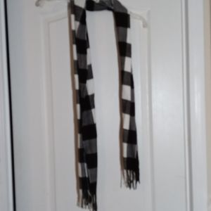 Plaid fleece scarf